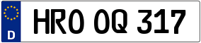 Trailer License Plate